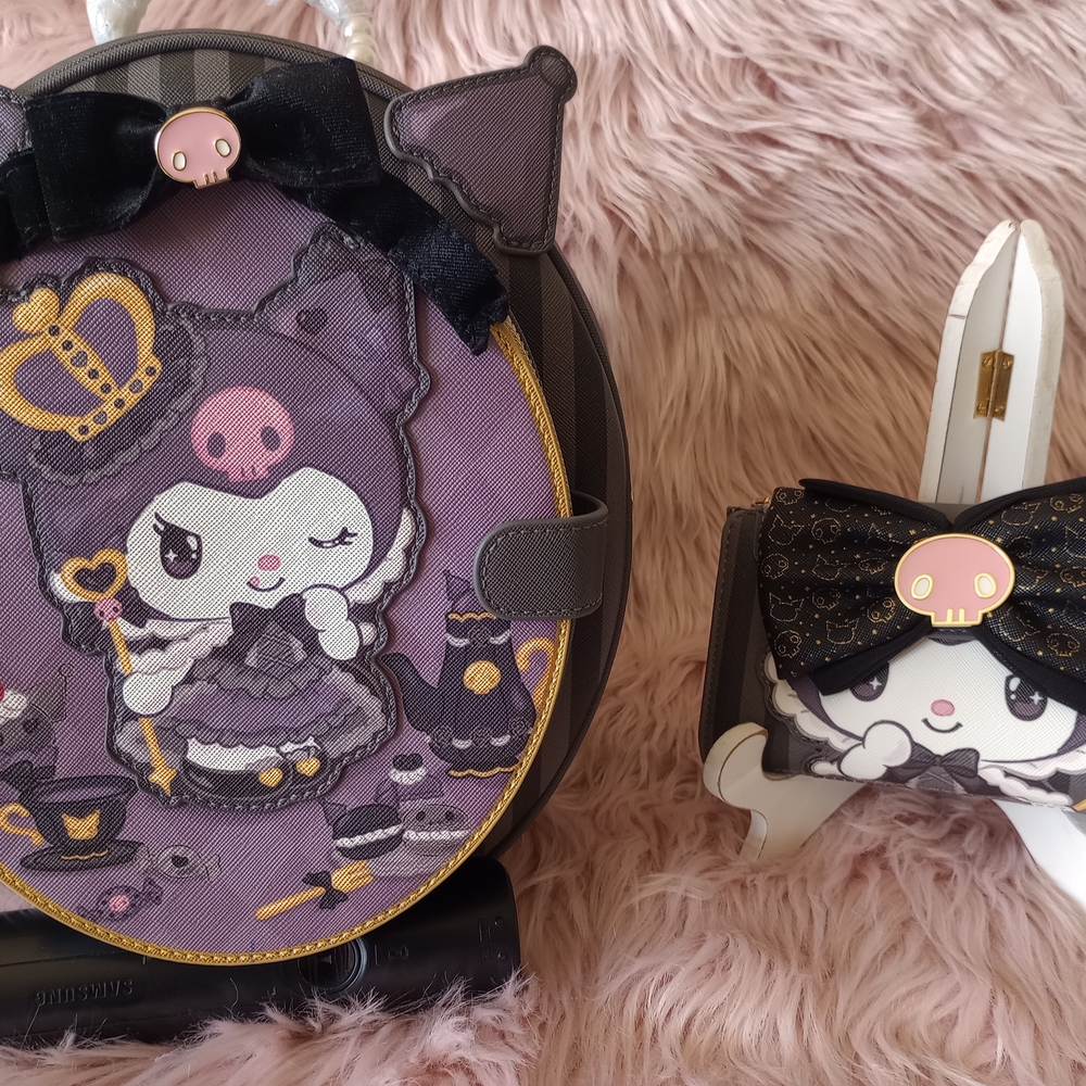 Kuromi 20th Anniversary Loungefly Backpack & Wallet